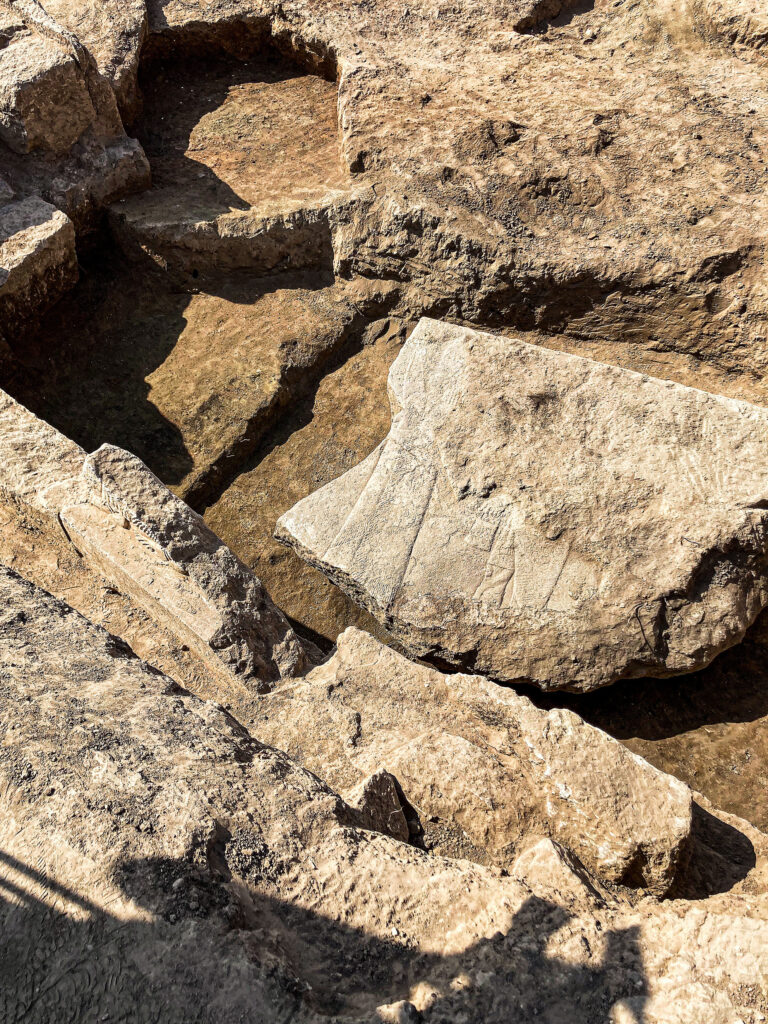 Fragment des entdeckten Reliefs
Aaron Schmitt