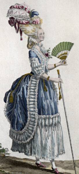 Cul de Paris“ von Goncourt: Women in the 18th century. Wikimedia Commons