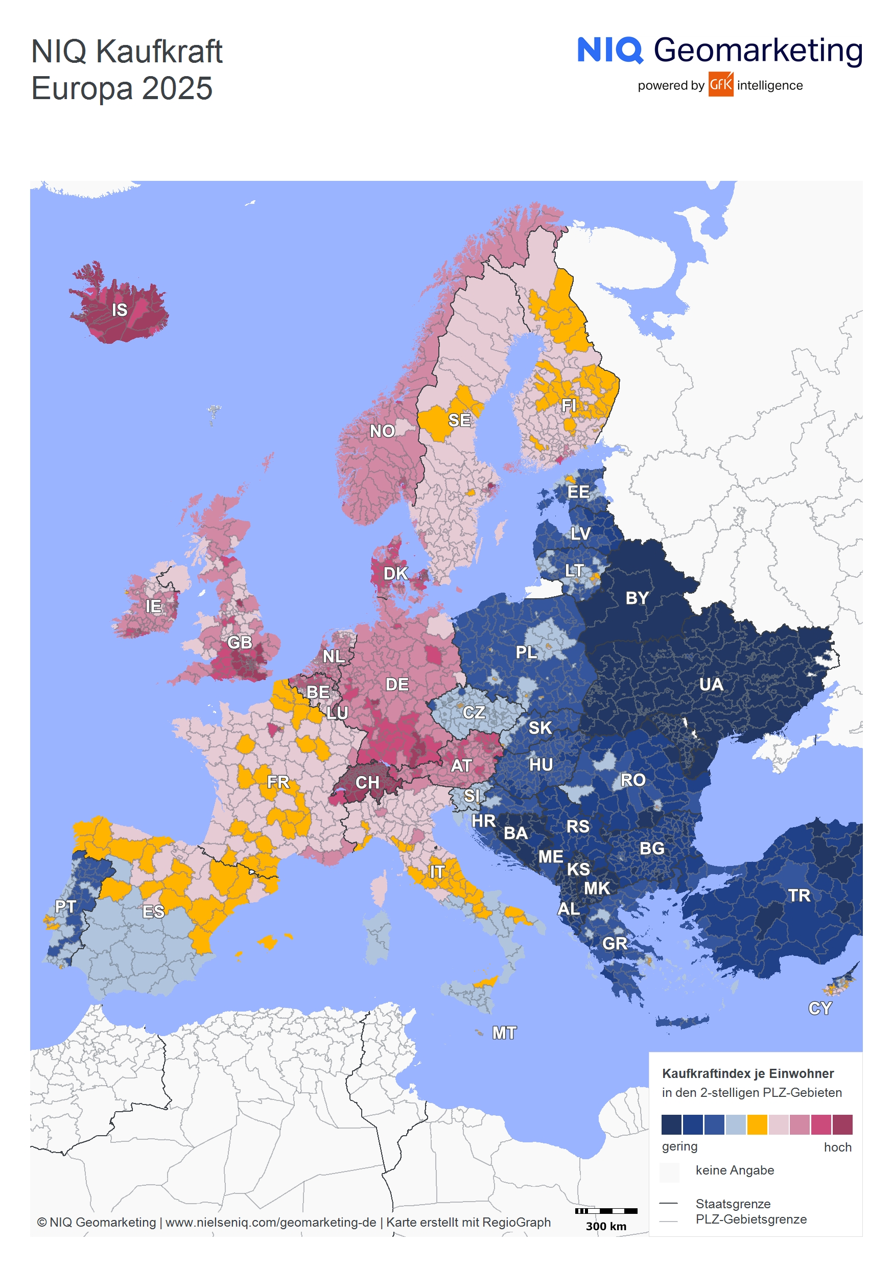 Kaufkraft der europäischer Einwohner steigt 2025 auf 20.291 Euro