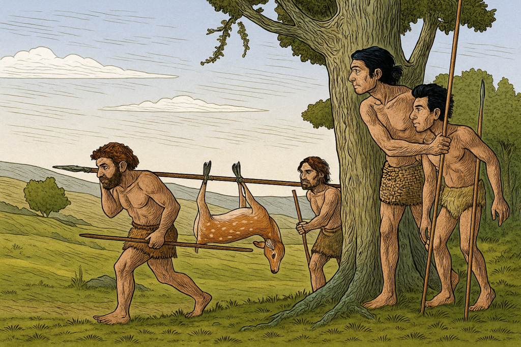 Auf dem Weg des modernen Menschen nach Europa traf er auf Neandertaler. Copyright: Dipl.-Des. Andreas Stobbe