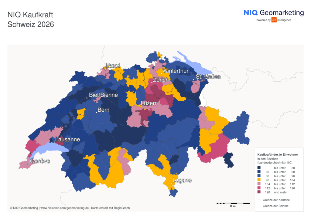 Grafik Kaufkraft Schweiz