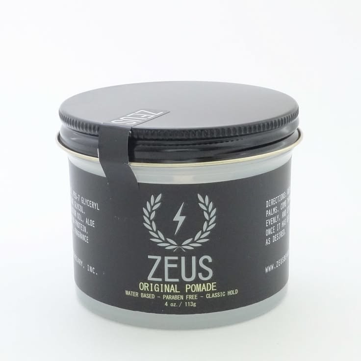 Griech-mino-Kultur, Pmade; https://thebeardemporium.com/product/zeus-original-pomade/