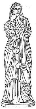 Palla (römisch) 
Agrippina die Jüngere mit Palla
Von Autorenkollektiv, Verlag des Bibliographischen Instituts, Leipzig und Wien, Vierte Auflage, 1885–1892 - Meyers Konversationslexikon. Verlag des Bibliographischen Instituts, Leipzig und Wien, Vierte Auflage, 1885–1892. Internetlink Retrobibliothek, PD-alt-100, https://de.wikipedia.org/w/index.php?curid=2202832
