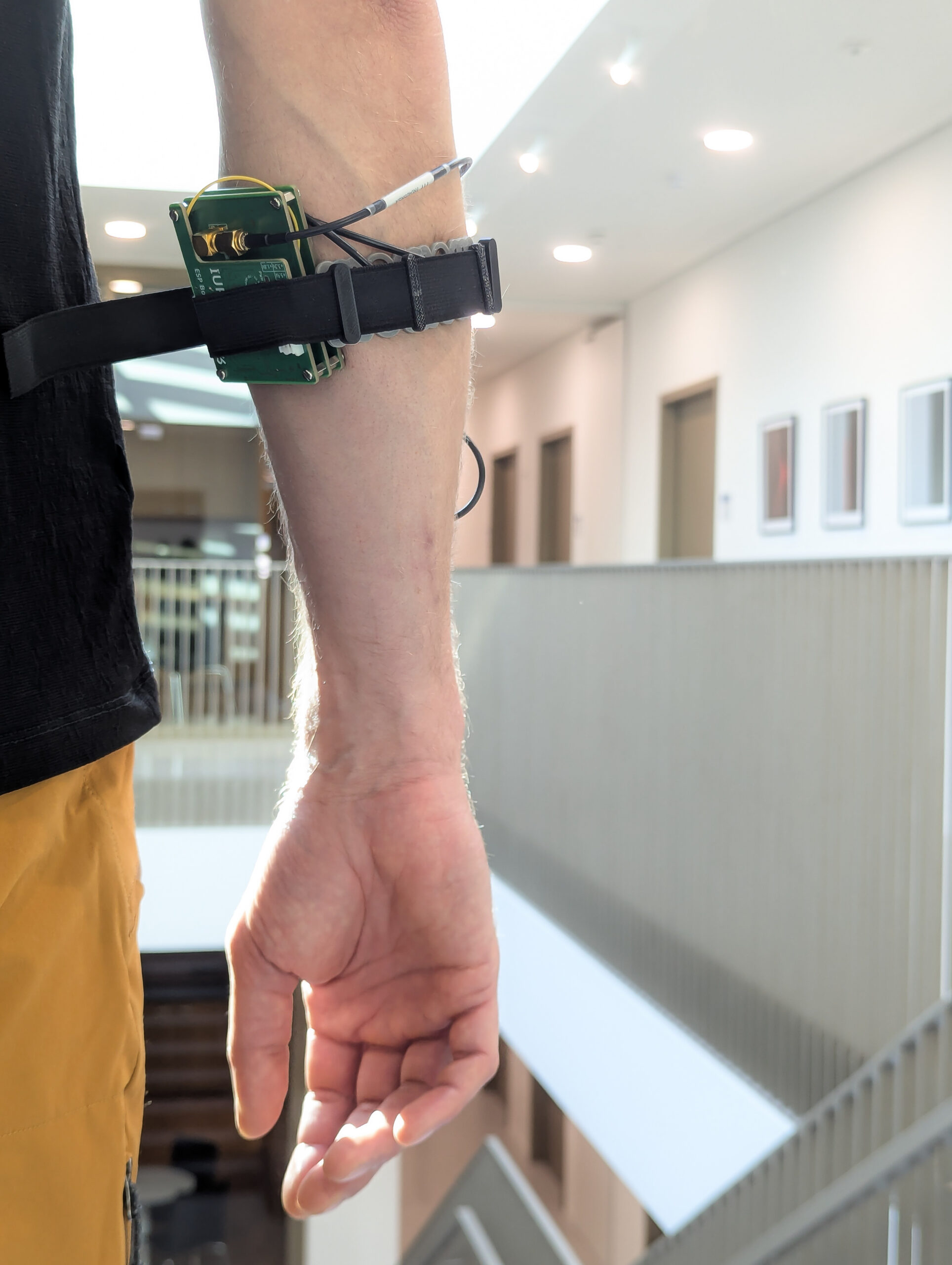 Test-Wearable, Entwicklungskit am Arm